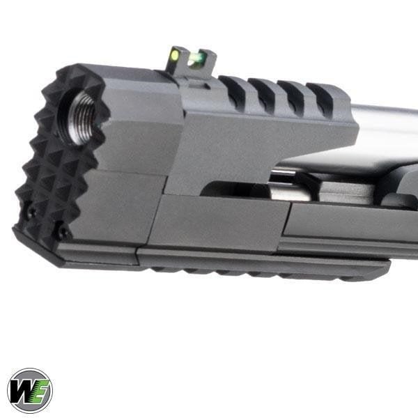 WE-Tech Competition Series ''Xcelerator Dragon'' Hi-CAPA GBB Airsoft Tabanca - Uzun Namlu/Siyah/madalyon Kabza