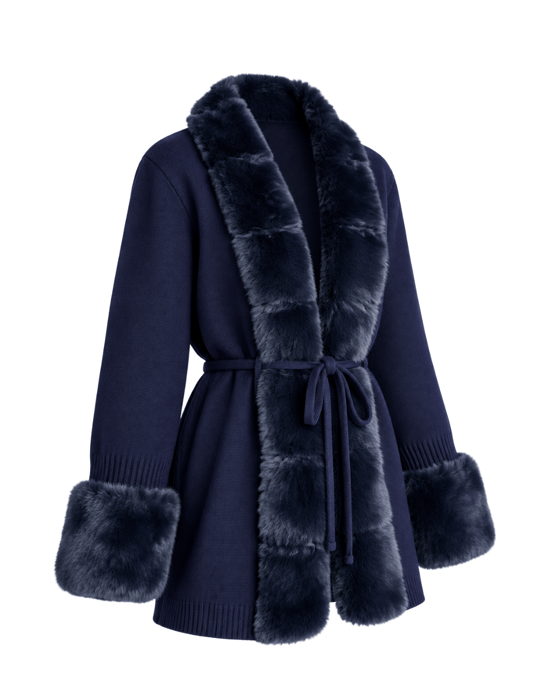 NAVY KÜRKLÜ HIRKA 