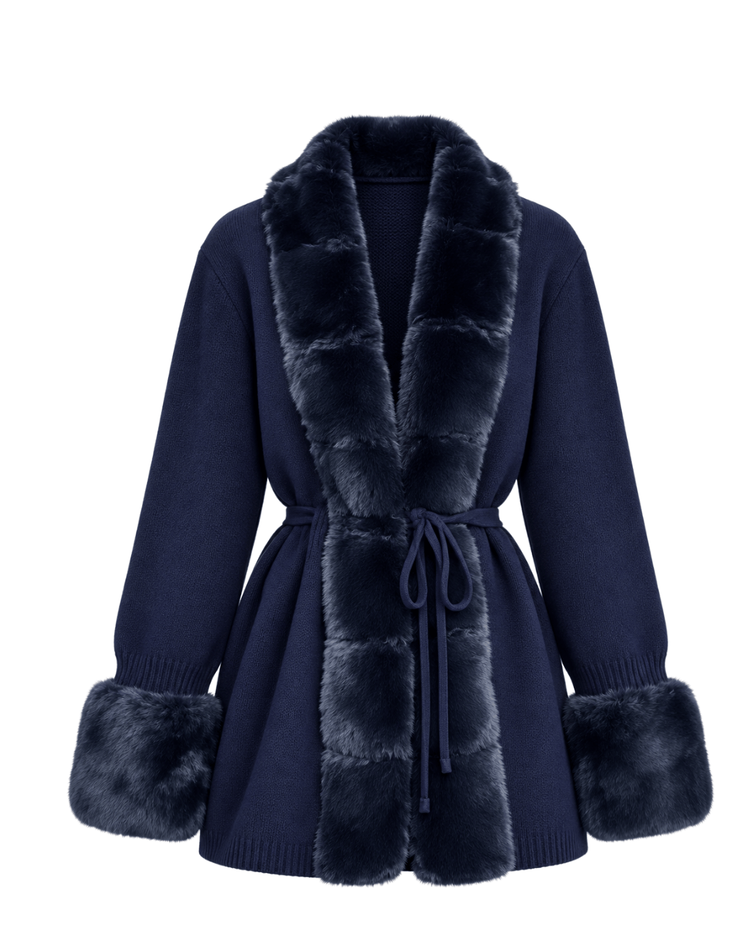 NAVY KÜRKLÜ HIRKA 