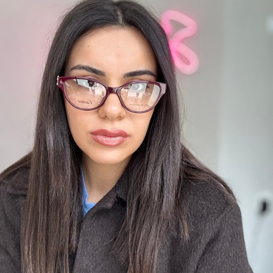 Cr Marka Bordo Optik Gözlük