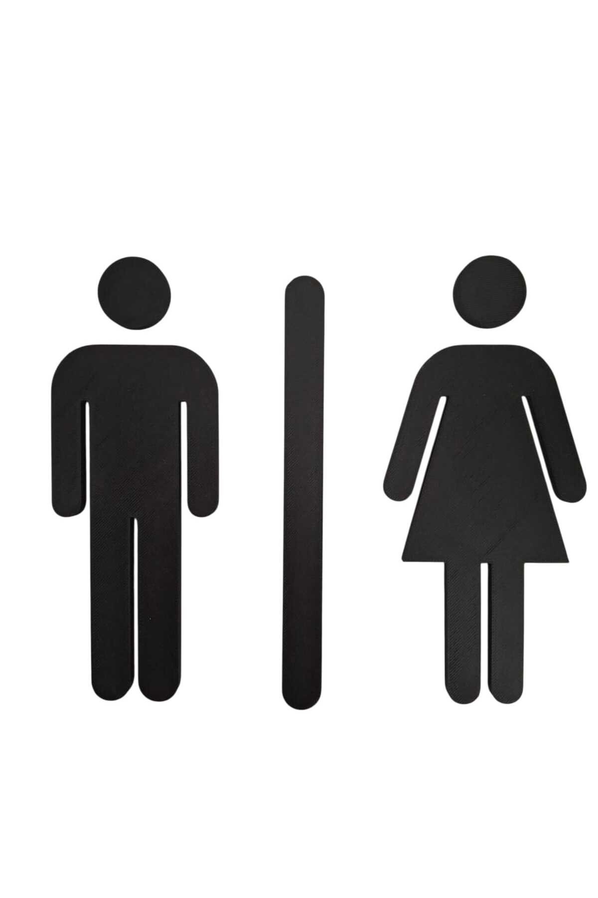 3D Baskı Erkek Kadın Tuvalet Kapı İşareti – WC Kapı Tabelası