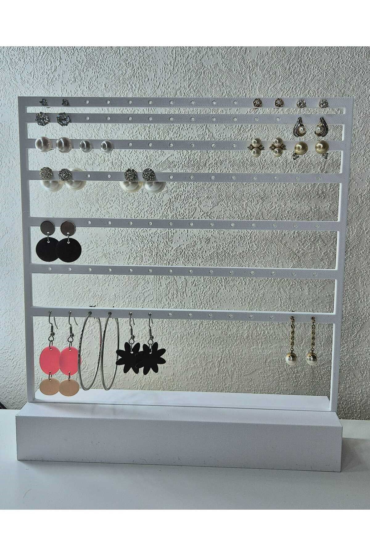 3D Baskı Küpe Standı - Küpe Organizeri, Çok Katlı Takı Standı ve Aksesuar Düzenleyici