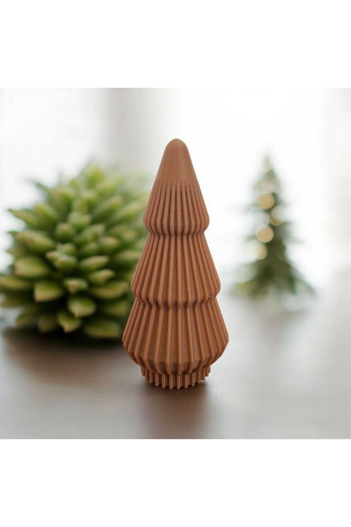3D Baskı Minimal Yılbaşı Çam Ağacı Dekoru