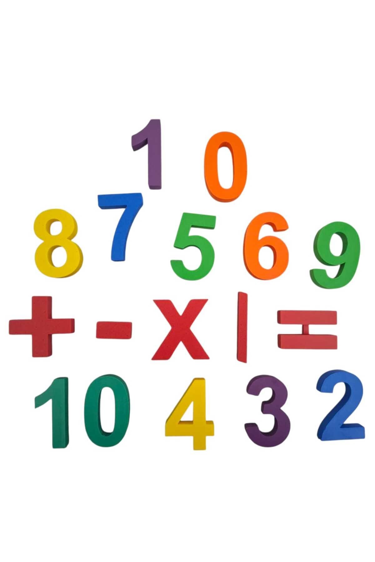 3D Baskı Renkli Matematik Öğrenme Seti (Sayılar ve İşlem Sembolleri 0-10)