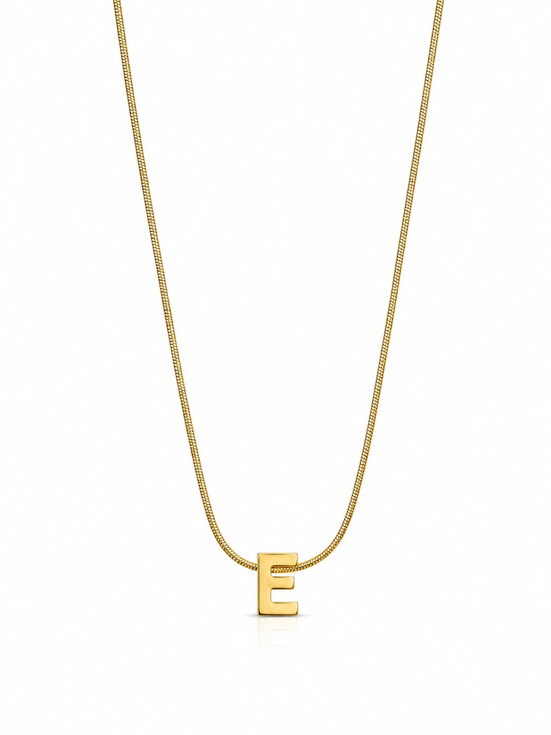 Gold-Çelik S Harf Kolye