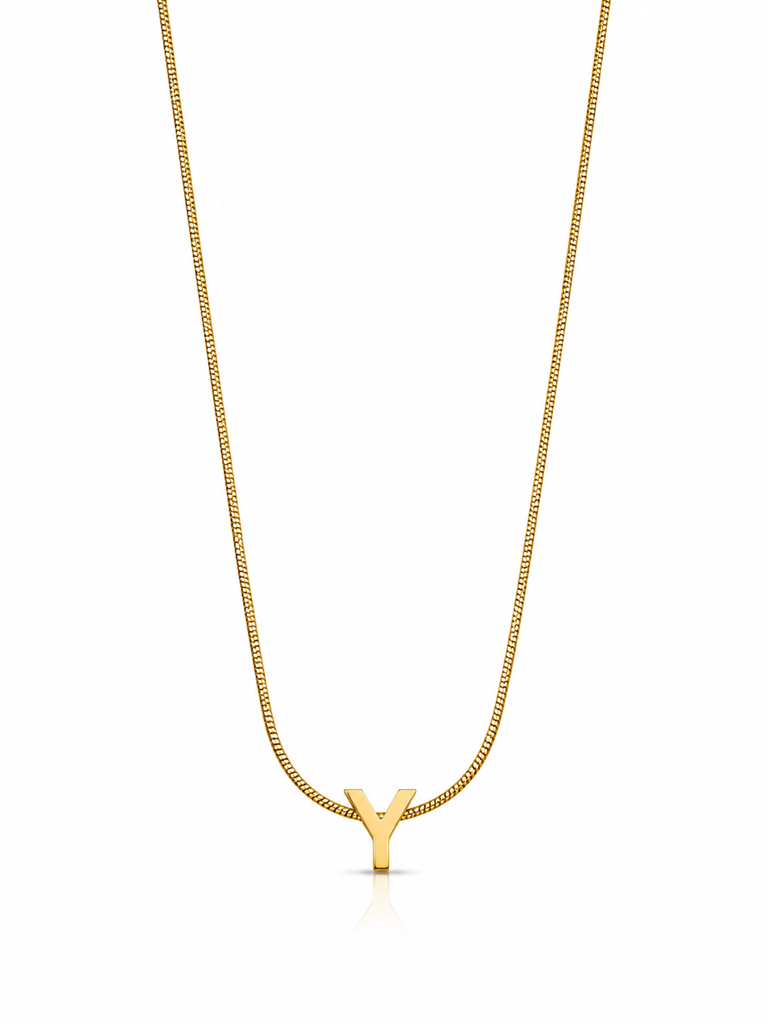 Gold-Çelik S Harf Kolye