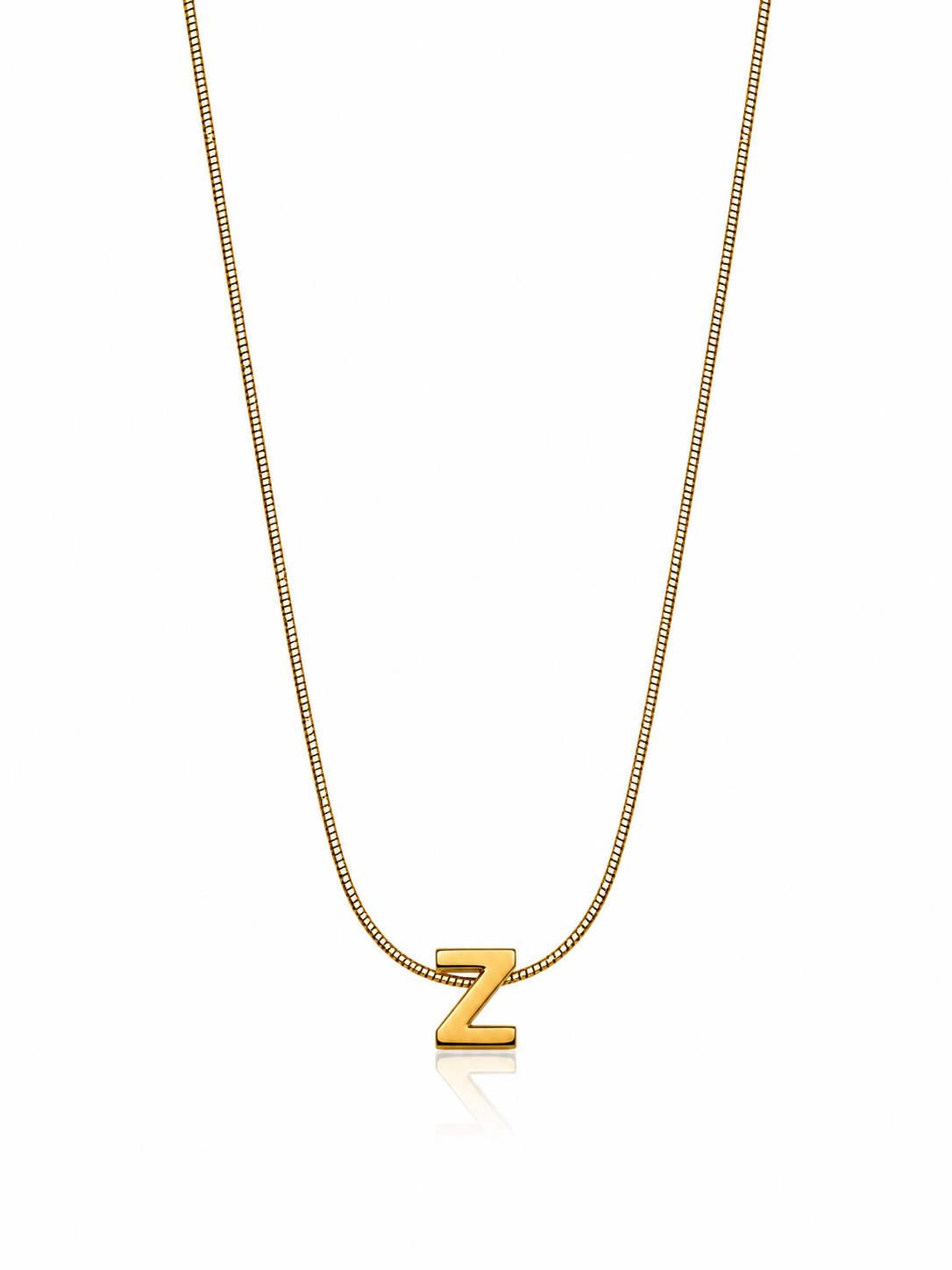 Gold-Çelik S Harf Kolye