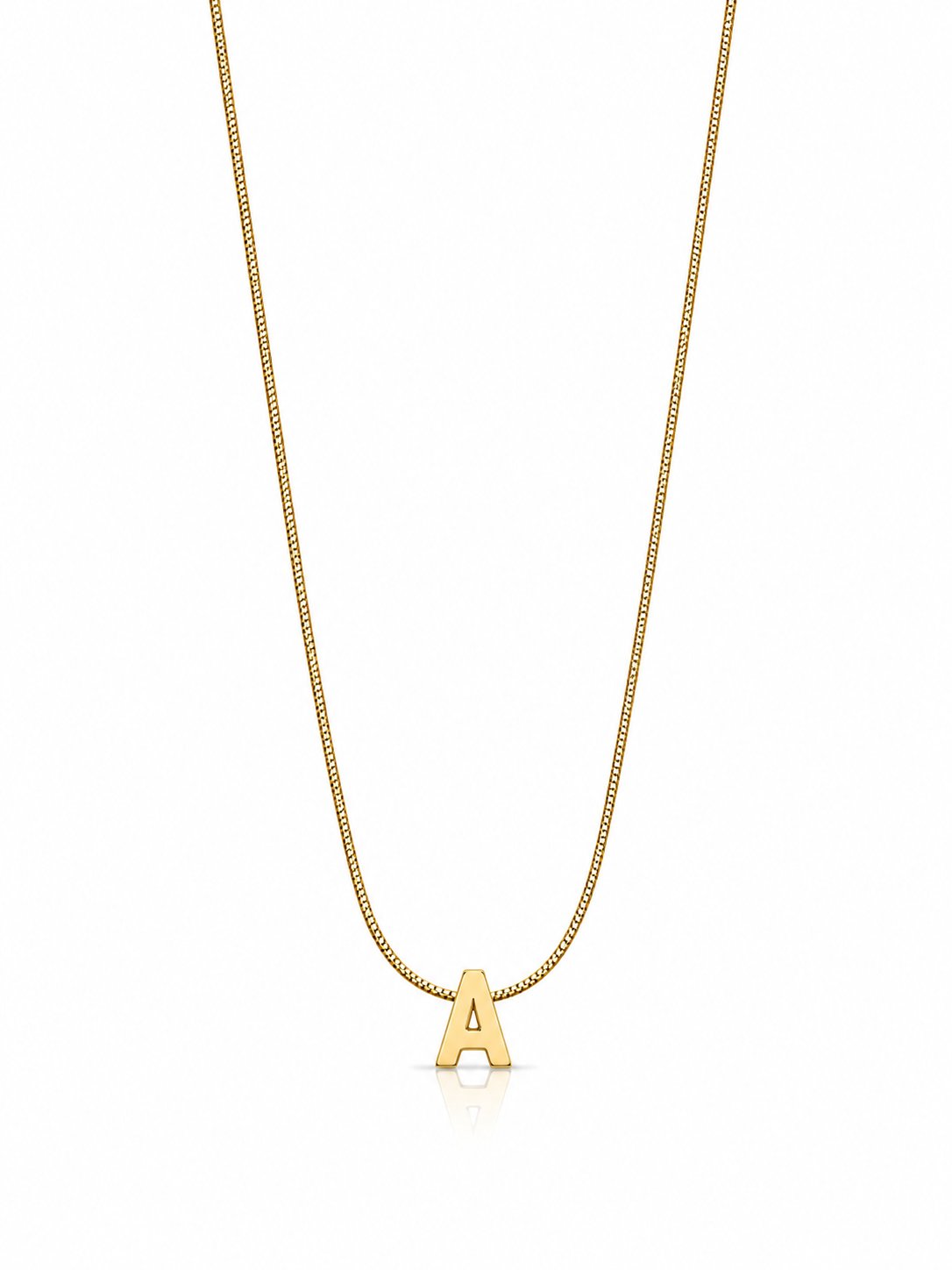 Gold-Çelik S Harf Kolye