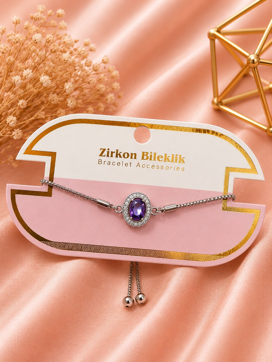 Zirkon Taşlı Bileklik