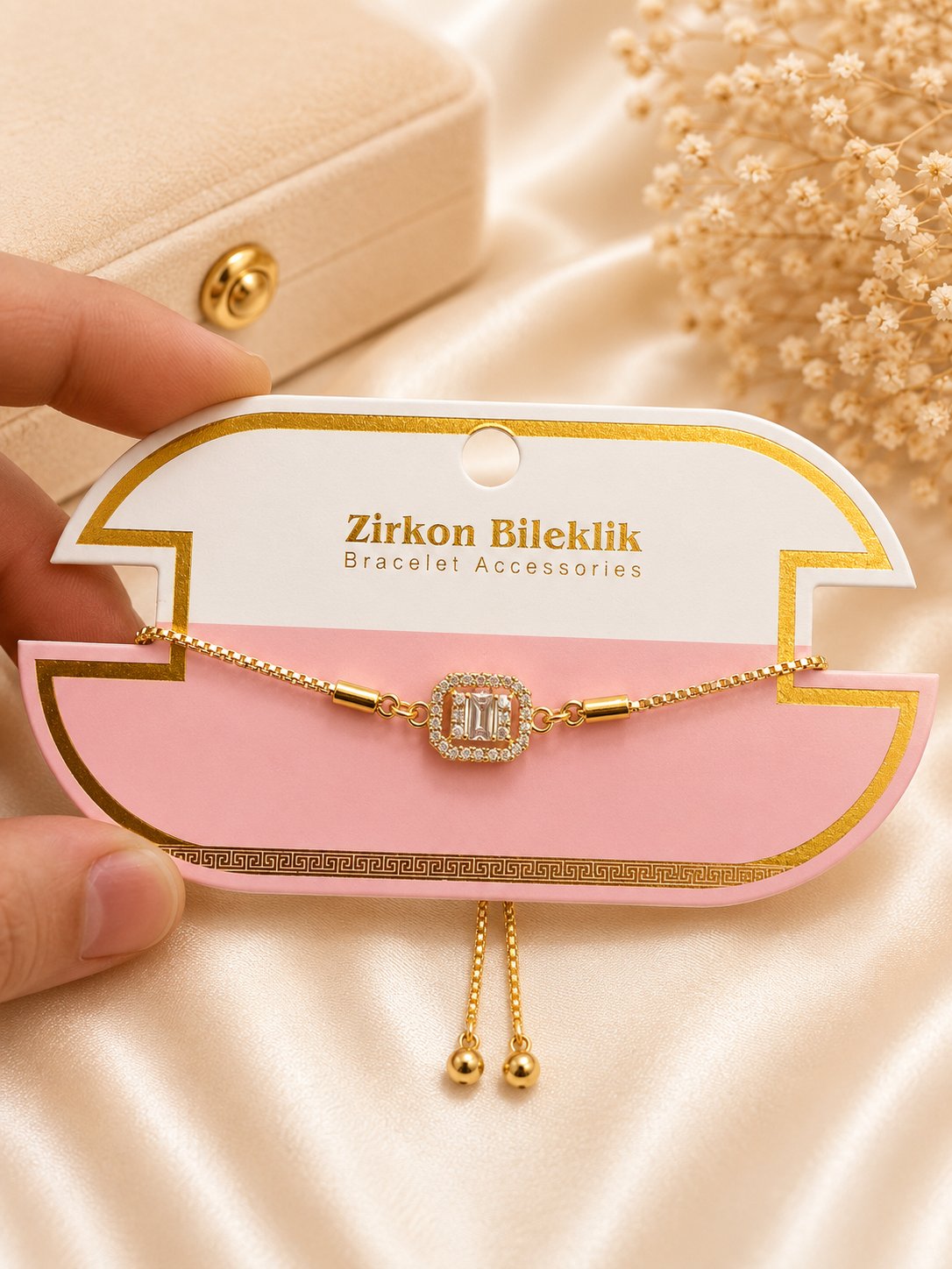 Zirkon Taşlı Bileklik