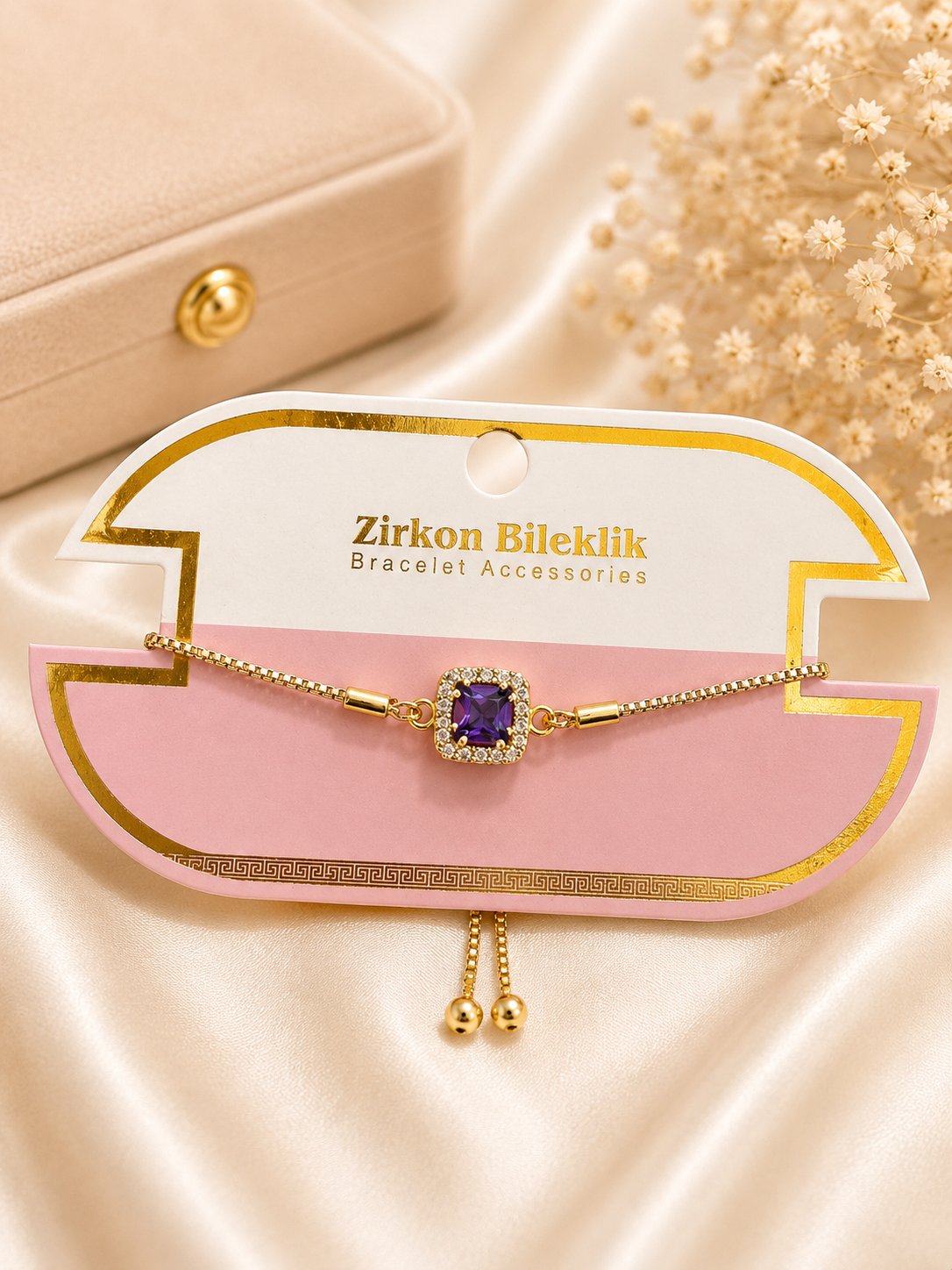Zirkon Taşlı Bileklik