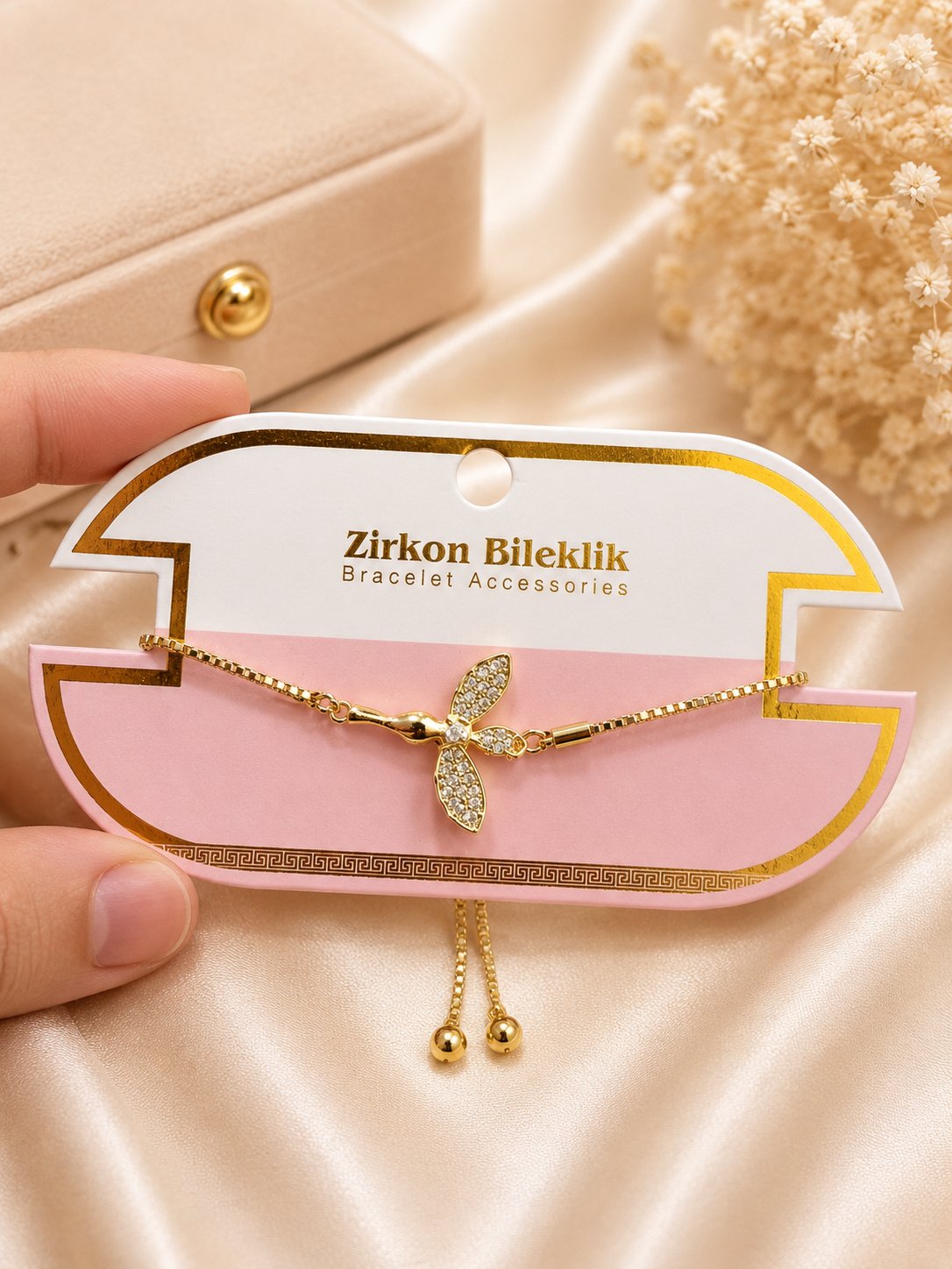 Zirkon Taşlı Bileklik