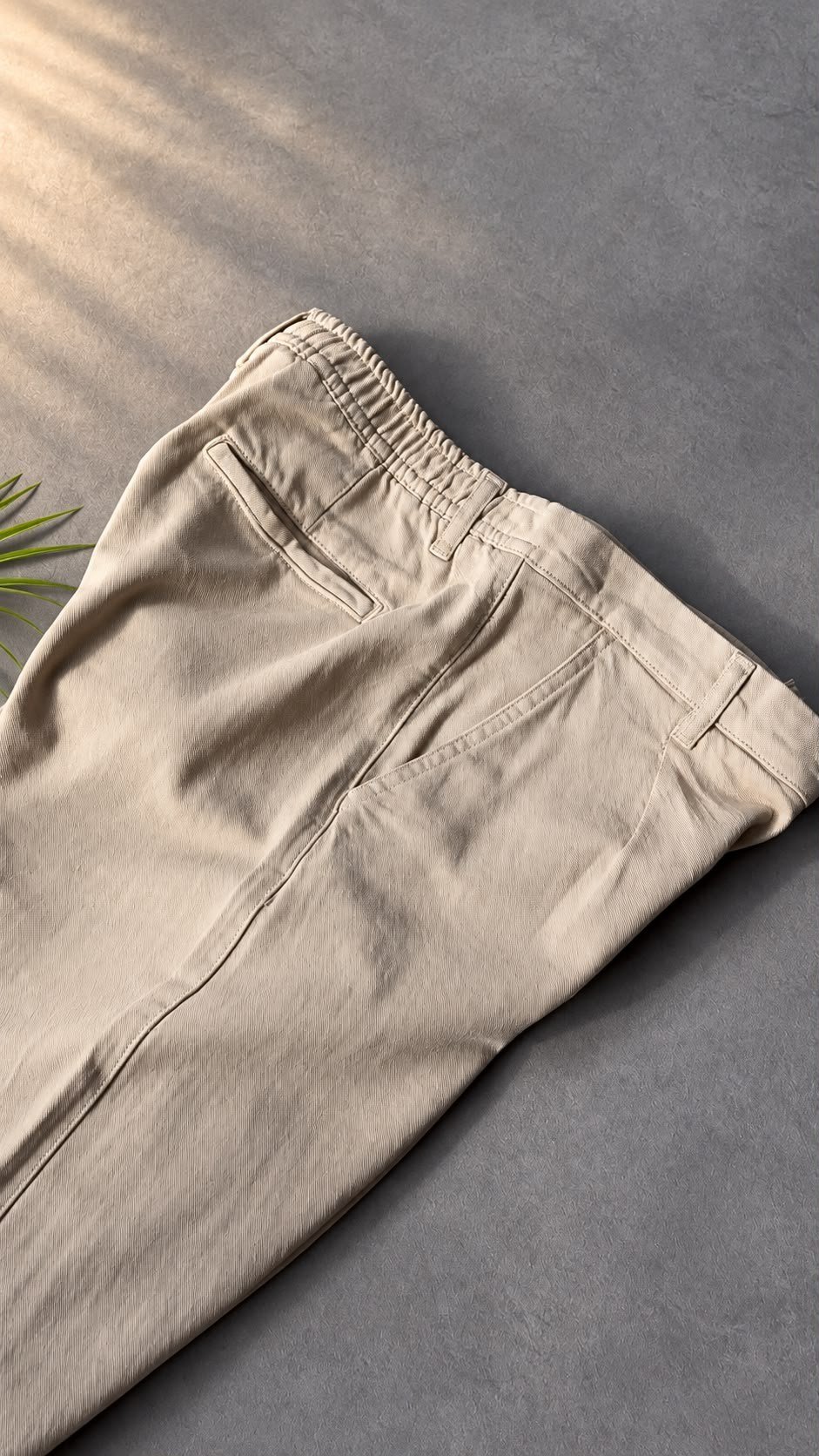 gabardin baggy pantolon