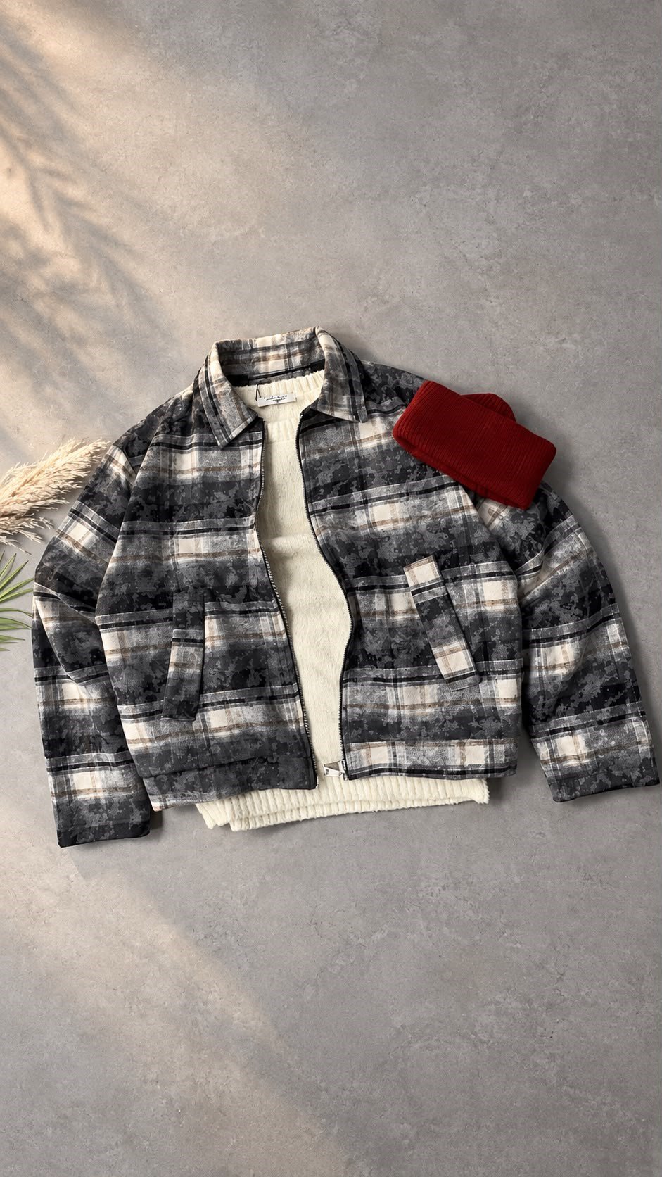 okese vintage boxy fıt mont
