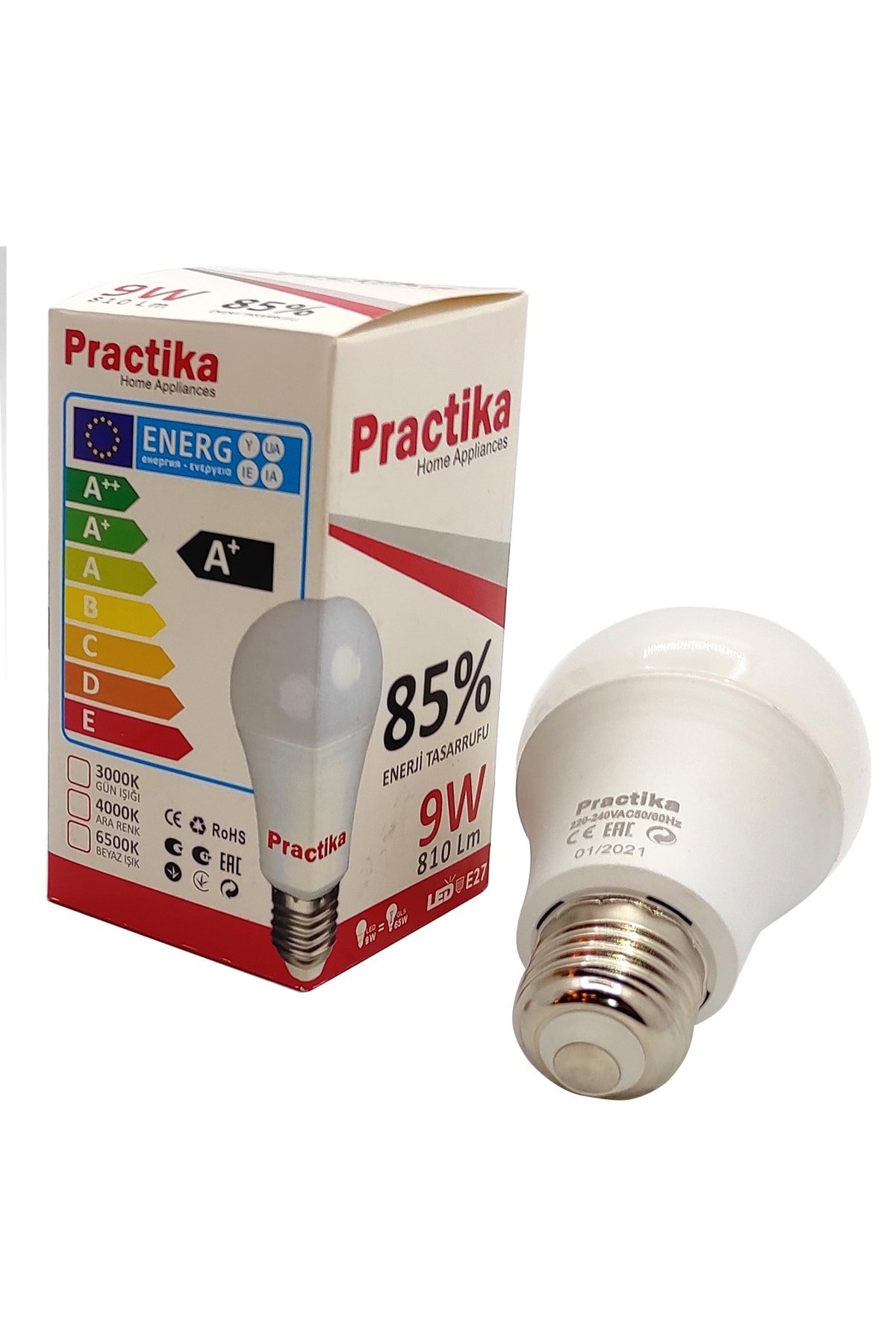 Proich Led Ampul Beyaz Renk 9 Watt Tasarruflu 10 Lu Paket