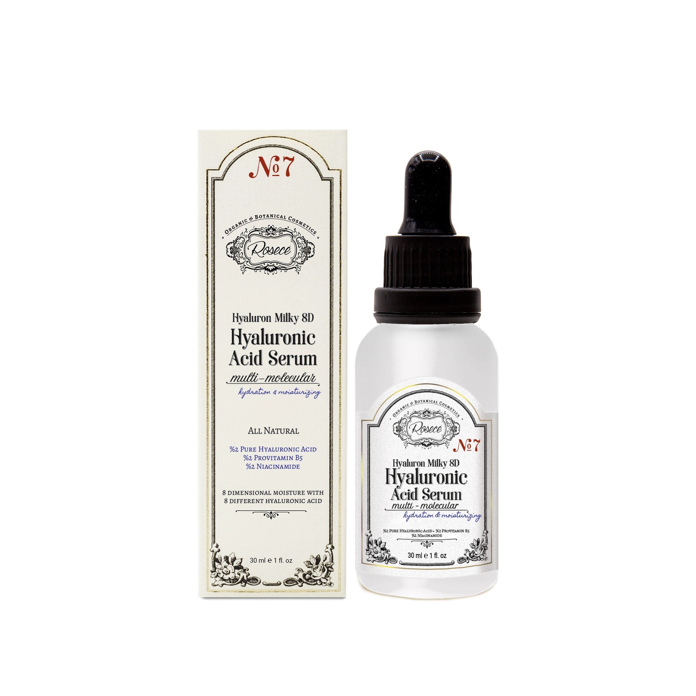 Rosece Hyaluron Milky 8D Multi Moleküler Hyaluronik Asit Serum