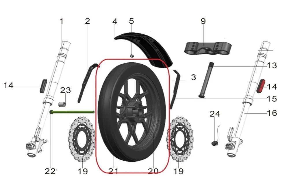 REGAL RAPTOR PİLDER 125 ÖN LASTİK DIŞ