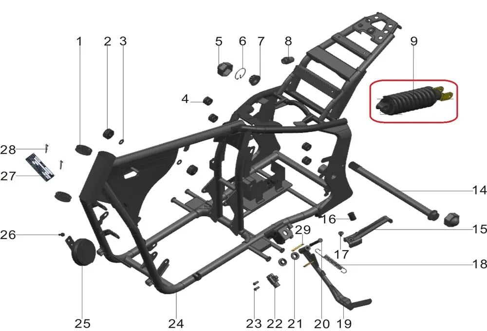 REGAL RAPTOR PİLDER 250 ARKA AMORSİTÖR