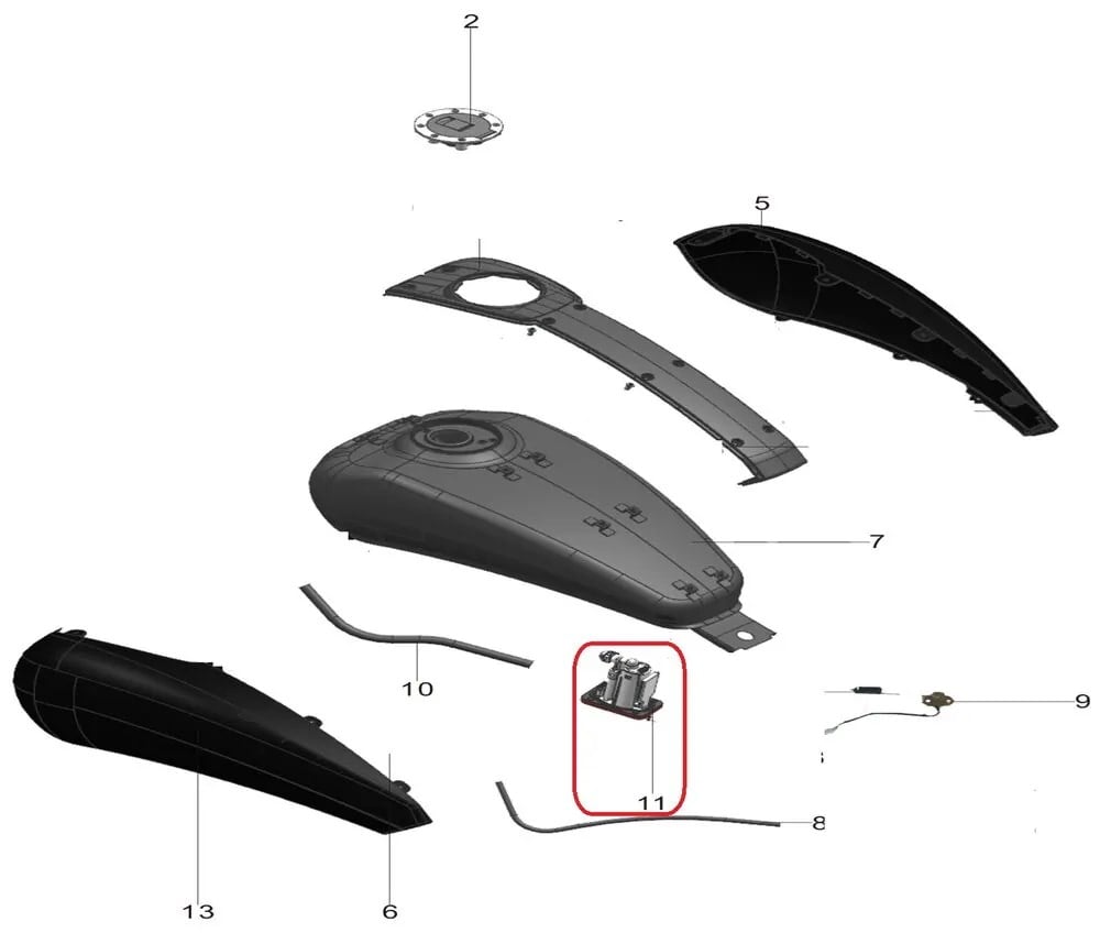 REGAL RAPTOR PİLDER 250 BENZİN POMPASI KOMPLE