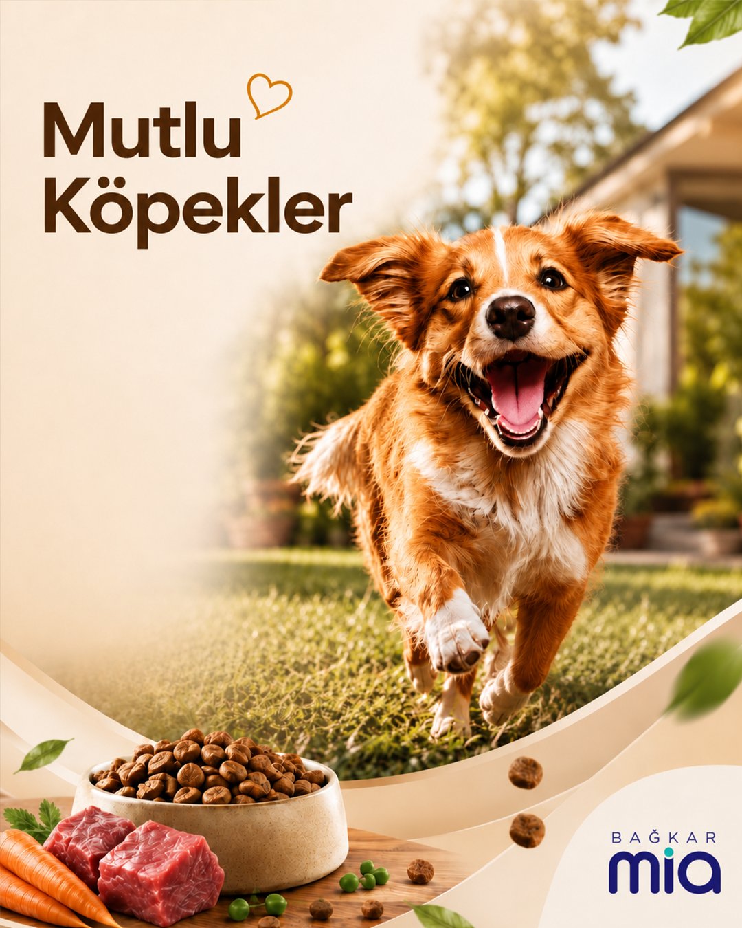 Bağkar Mia Kuzu Lamb Etli Bezelyeli Pirinçli Köpek Maması 15 Kg