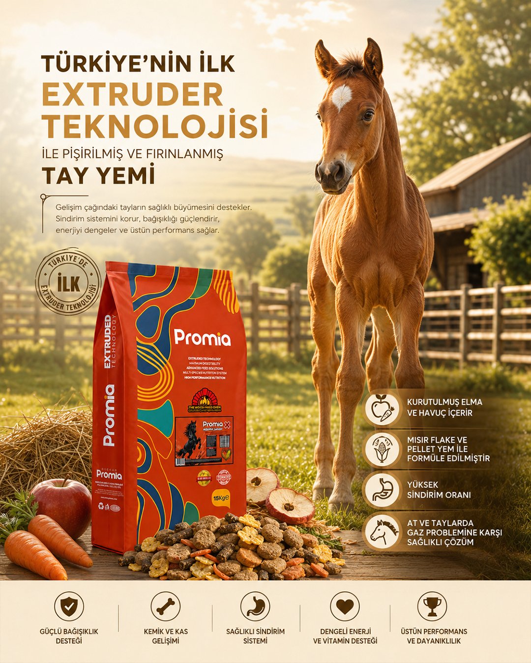 Equine Junior X Taylar İçin Mix Büyütme Yemi 15 KG