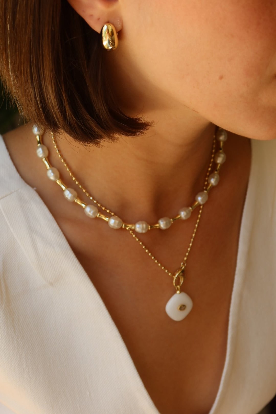 Pearl Boncuk Kolye 