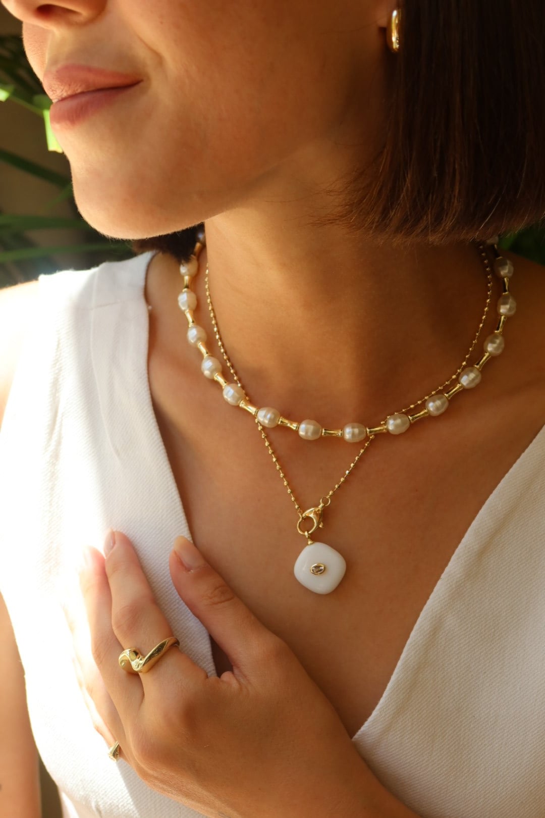 Pearl Boncuk Kolye 