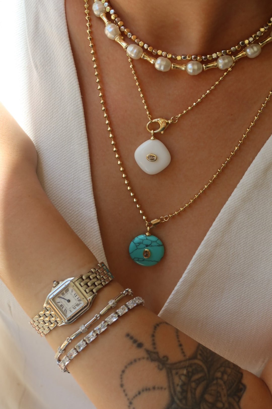 Pearl Boncuk Kolye 