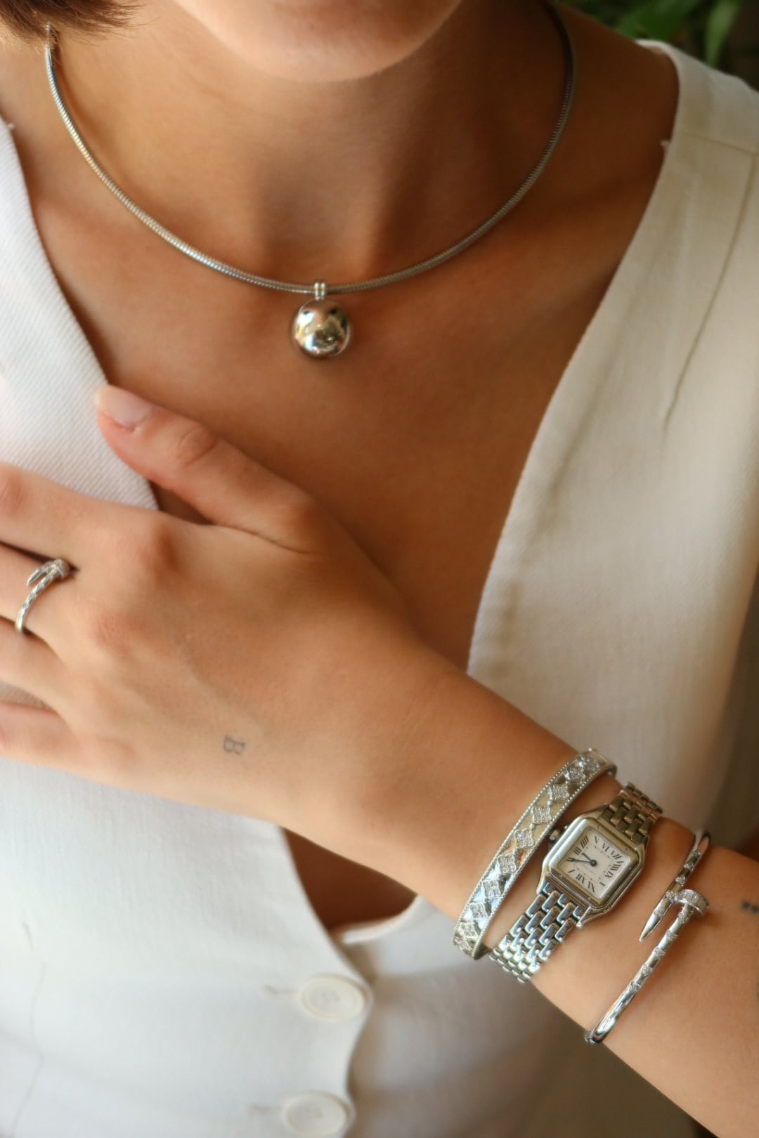 Silver Top Kolye