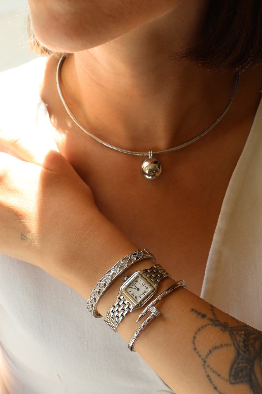 Vip Silver Çivi Model Kelepçe