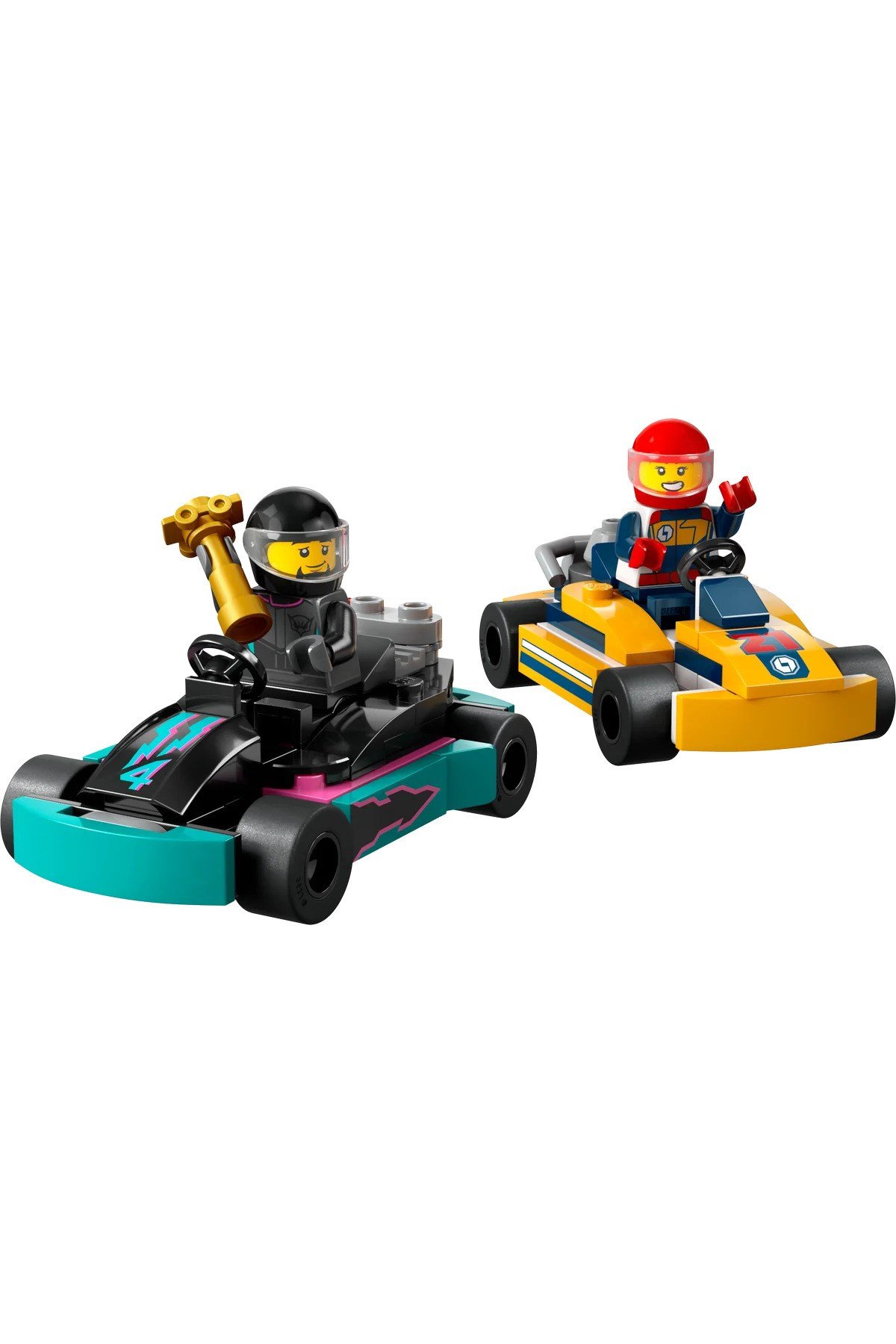 ® City Go-Kartlar ve Yarış Sürücüleri 60400 - 5+ Çocuklae için Yaratıcı Oyuncak Yapım Seti (99P)
