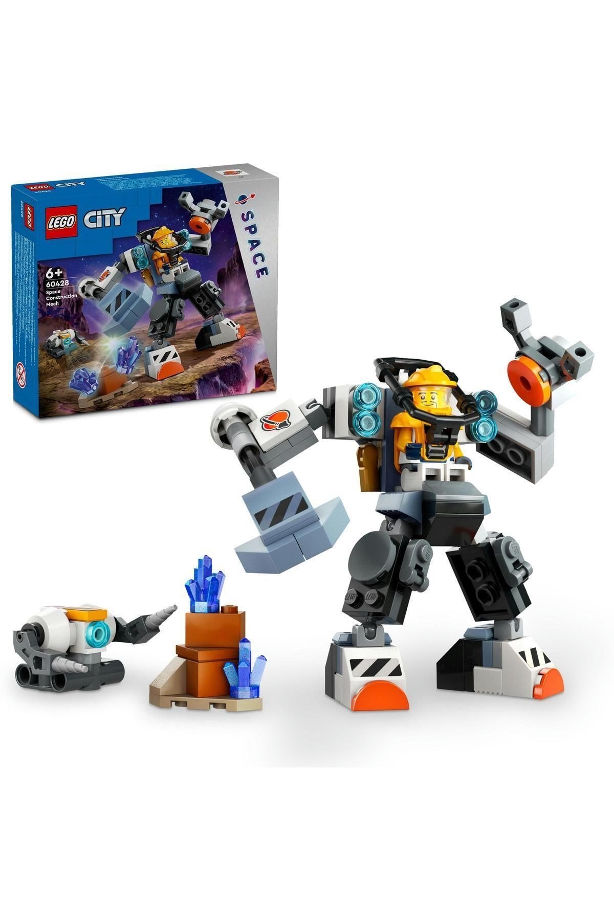 ® City Uzay İnşaat Robotu 60428 - 6 Yaş ve Üzeri İçin Yapım Seti (140 Parça)