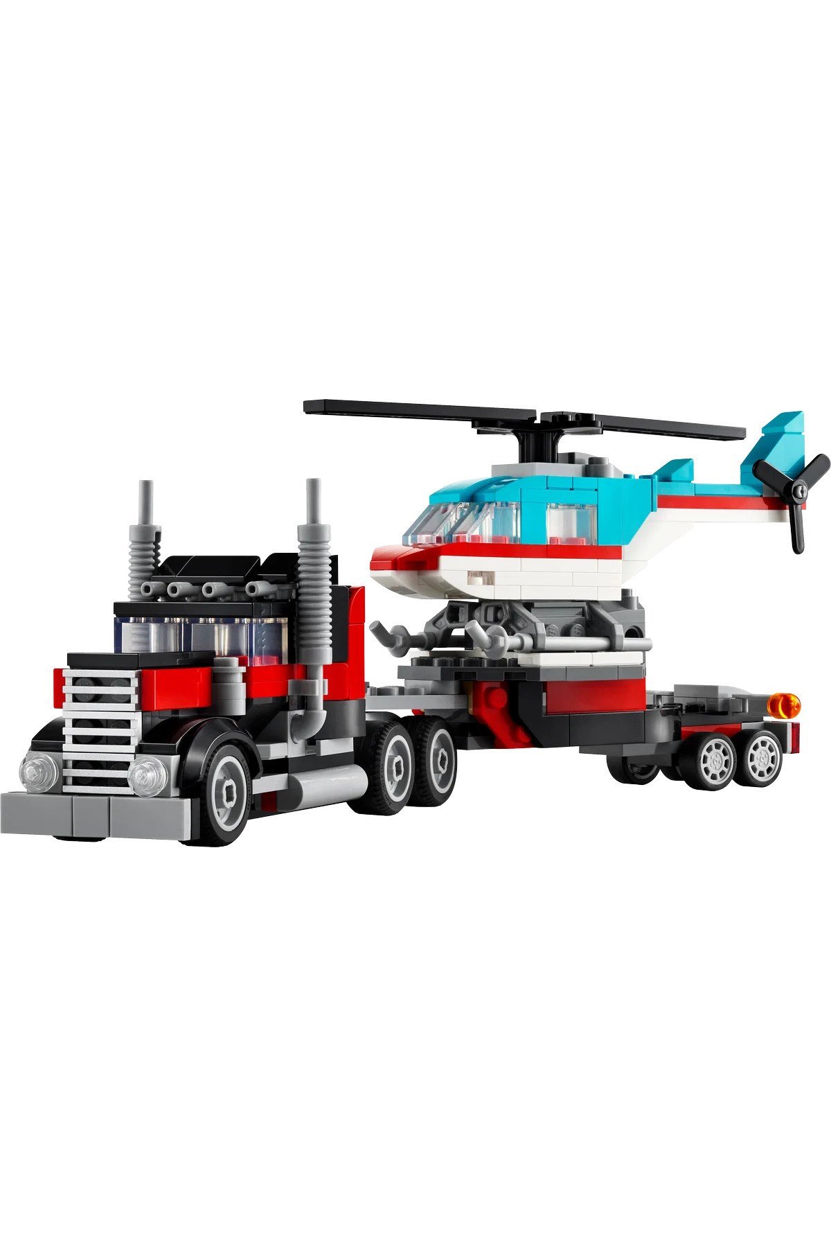 ® Creator 3'ü 1 Arada Helikopterli Açık Kasa Kamyon 31146 - 7+ Yaratıcı Oyuncak Yapım Seti (270P)