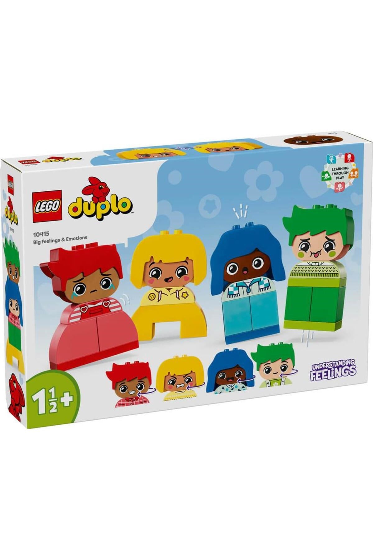 ® DUPLO® İlk Büyük Duygularım 10415 - 1/2 + Çocuklar için Eğitici Oyuncak Yapım Seti (23P)