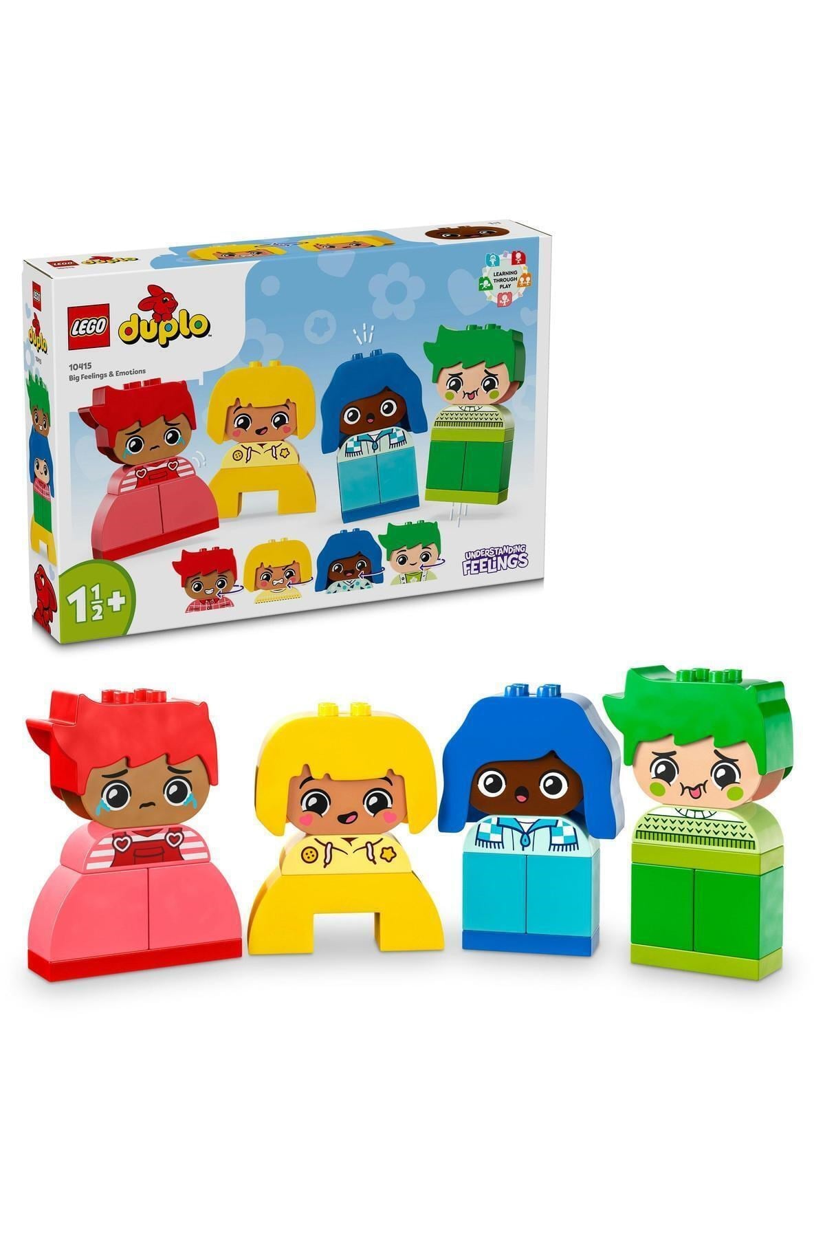 ® DUPLO® İlk Büyük Duygularım 10415 - 1/2 + Çocuklar için Eğitici Oyuncak Yapım Seti (23P)