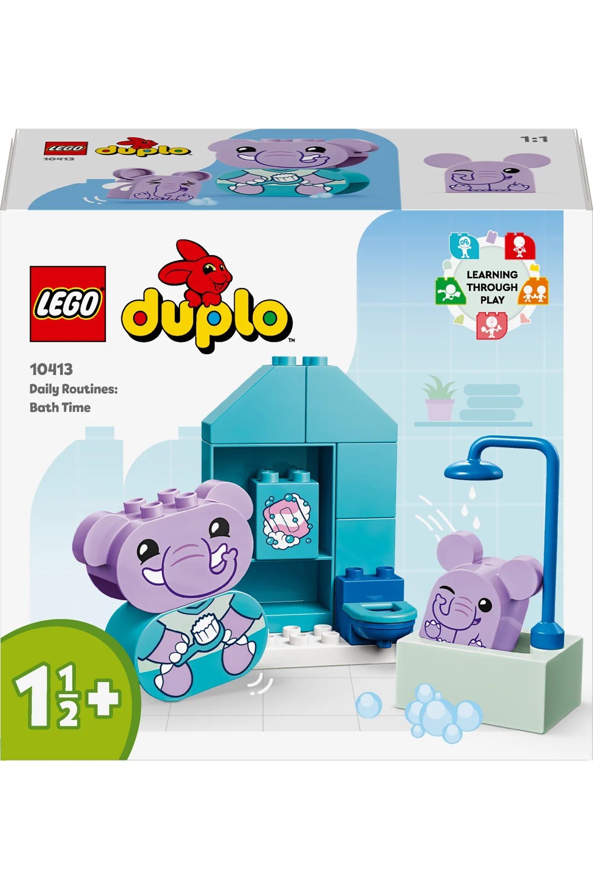 ® DUPLO® İlk Günlük Rutinlerim: Banyo Zamanı 10413 - 1/2 + Eğitici Banyo Oyuncağı Yapım Seti (15P)