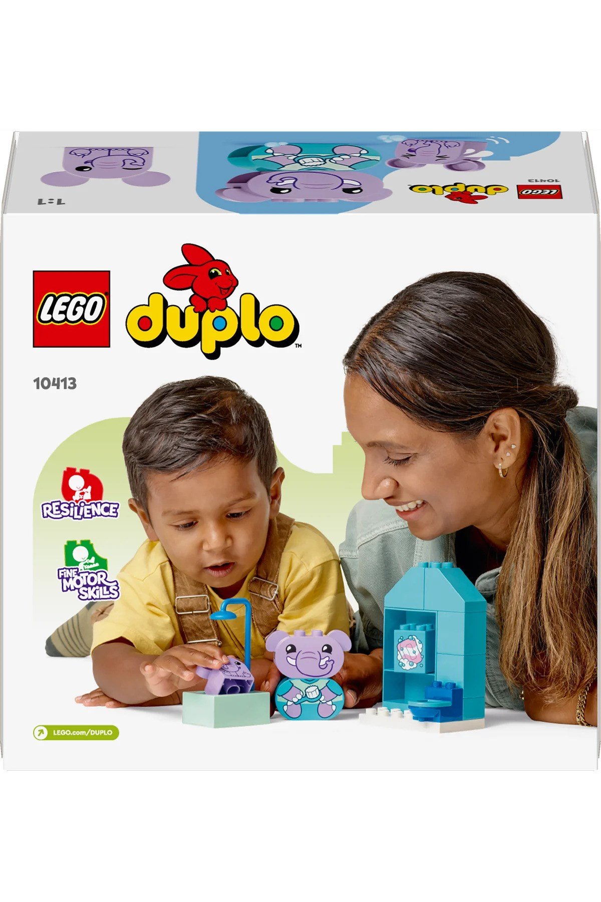 ® DUPLO® İlk Günlük Rutinlerim: Banyo Zamanı 10413 - 1/2 + Eğitici Banyo Oyuncağı Yapım Seti (15P)