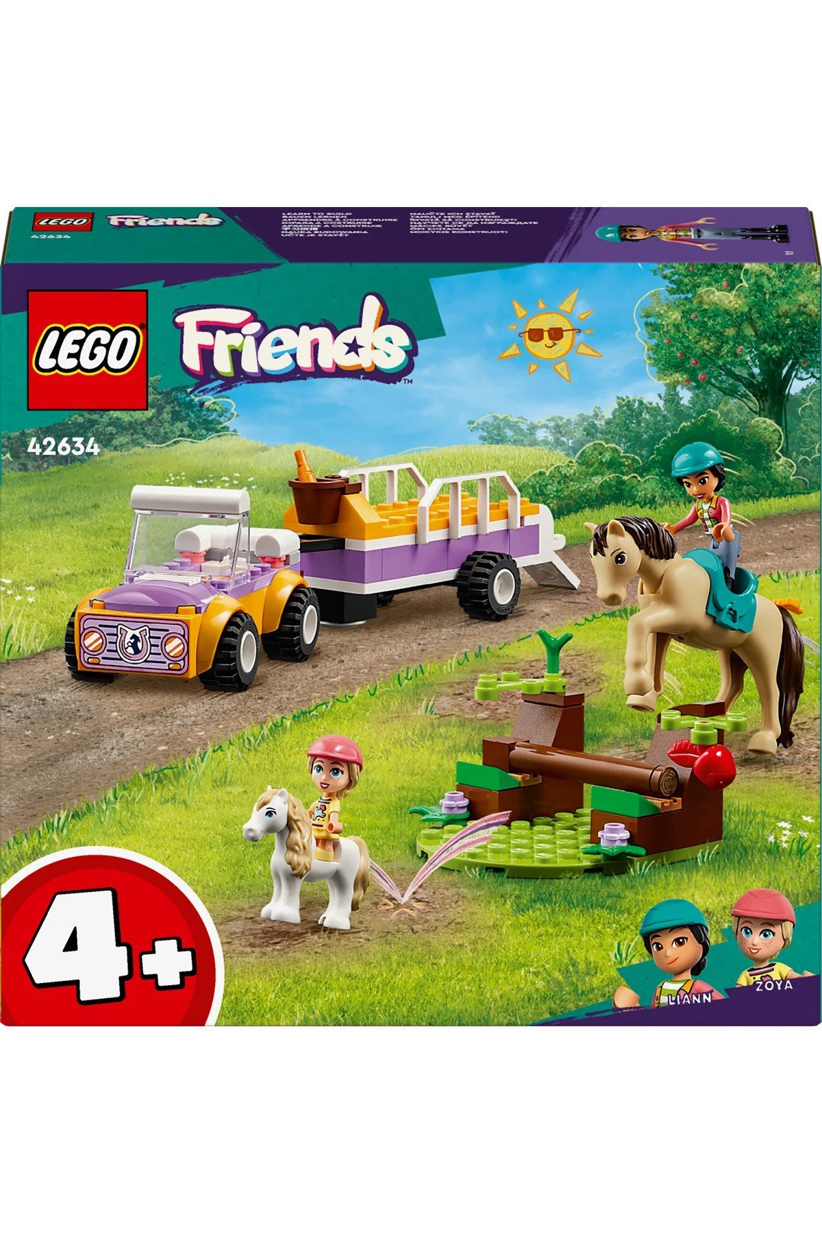 ® Friends At ve Midilli Römorku 42634 - 4+ Çocuklar için Yaratıcı Oyuncak Yapım Seti (105P)