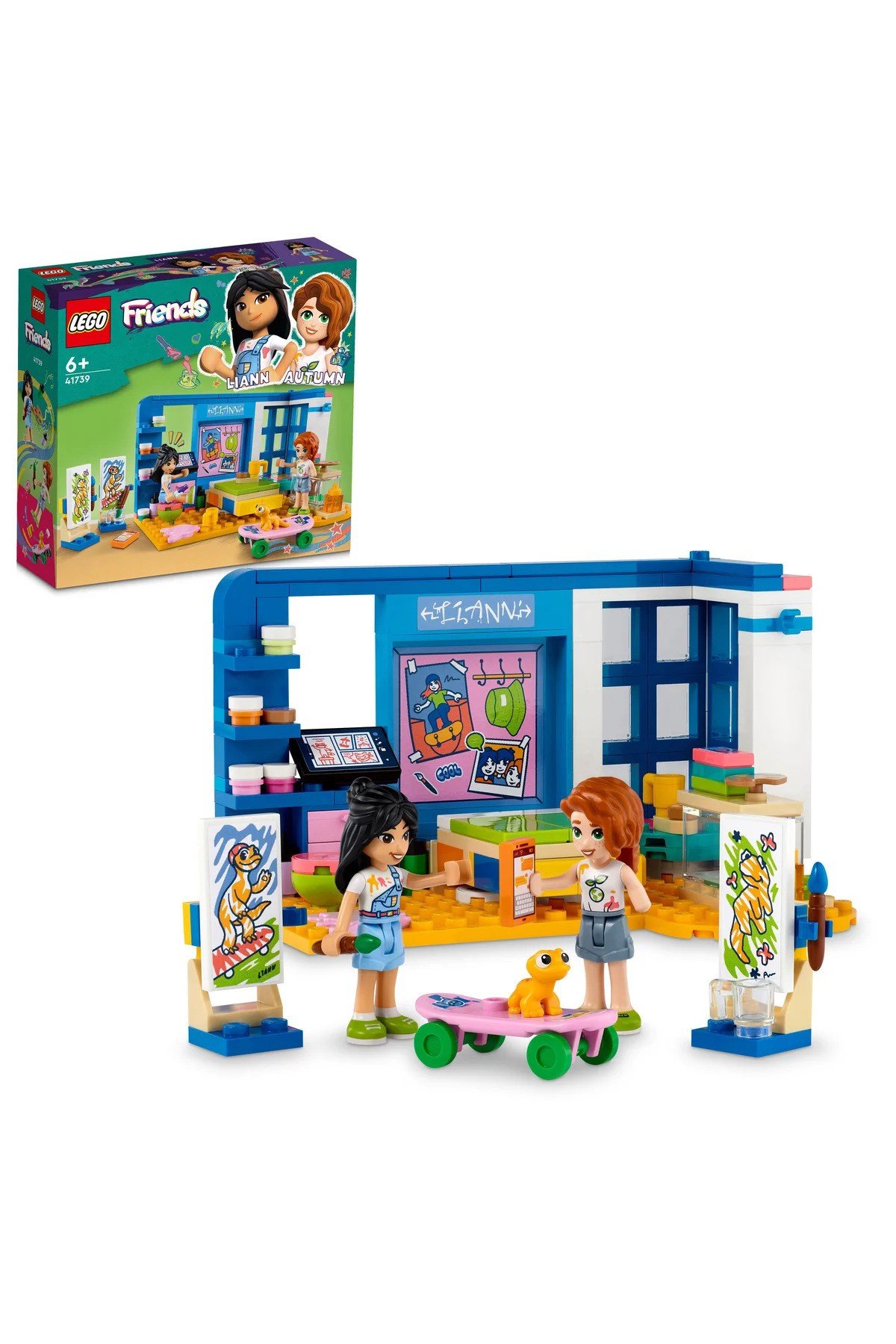 ® Friends Liann'ın Odası 41739 - 6+ Çocuklar için Yaratıcı Oyuncak Yapım Seti (204P)