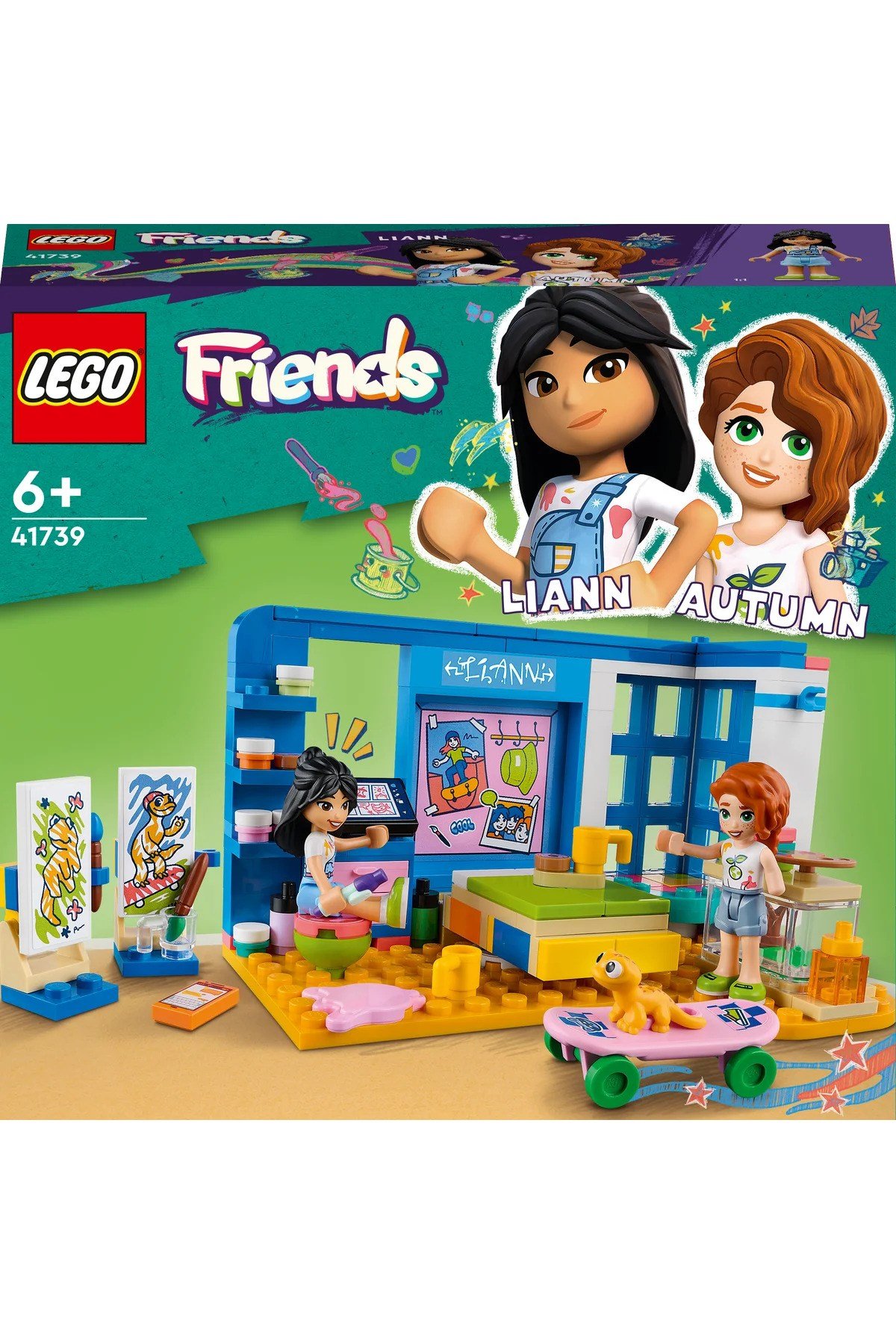 ® Friends Liann'ın Odası 41739 - 6+ Çocuklar için Yaratıcı Oyuncak Yapım Seti (204P)