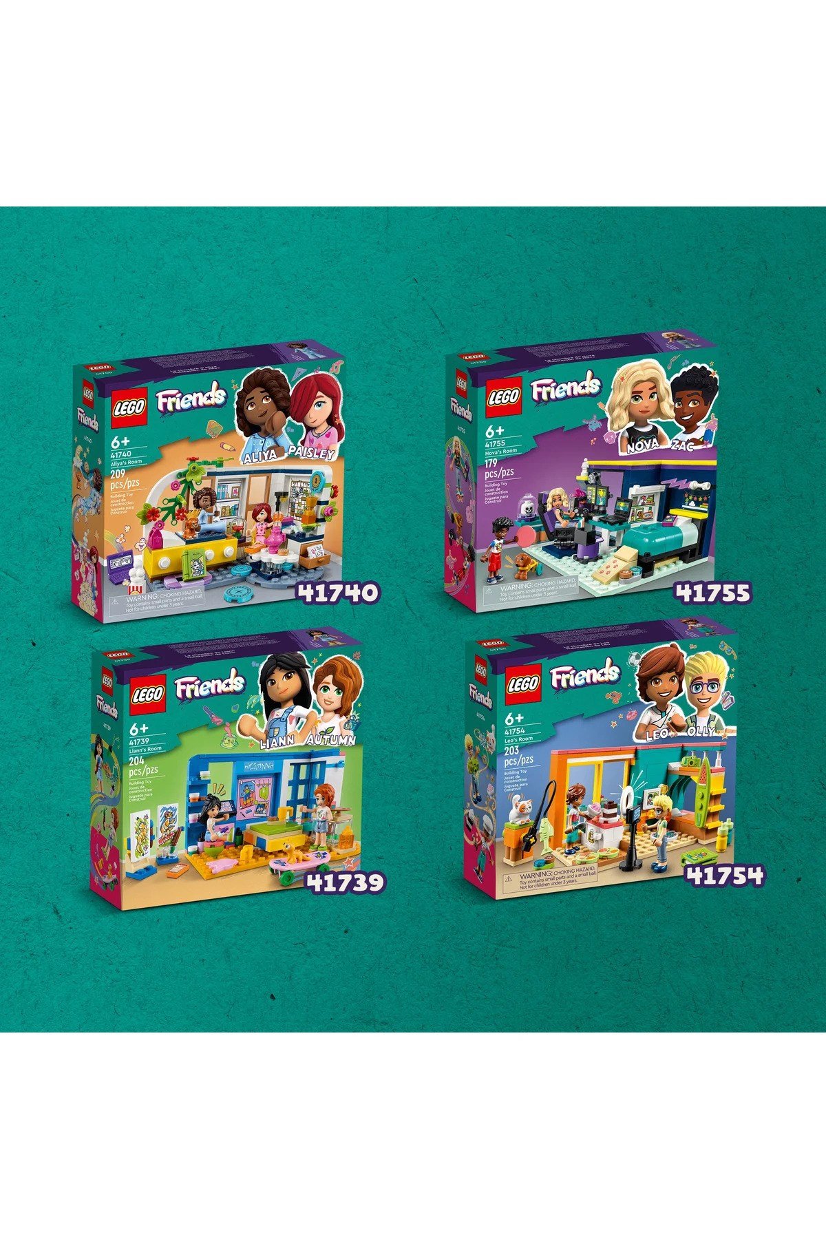 ® Friends Liann'ın Odası 41739 - 6+ Çocuklar için Yaratıcı Oyuncak Yapım Seti (204P)