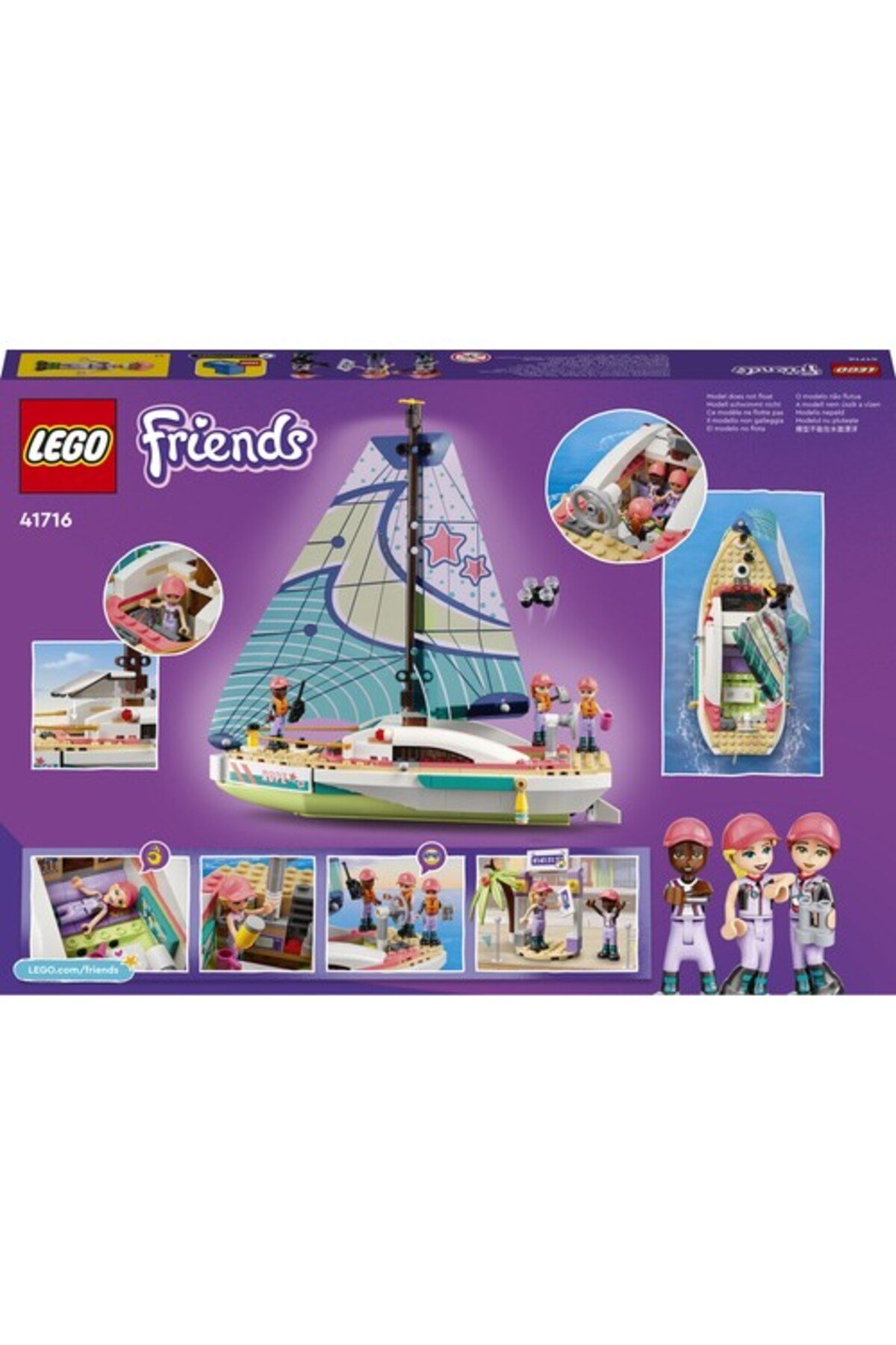 ® Friends Stephanie’nin Yelkenli Macerası 41716-7 Yaş ve Üzeri  Oyuncak Yapım Seti (309 Parça)