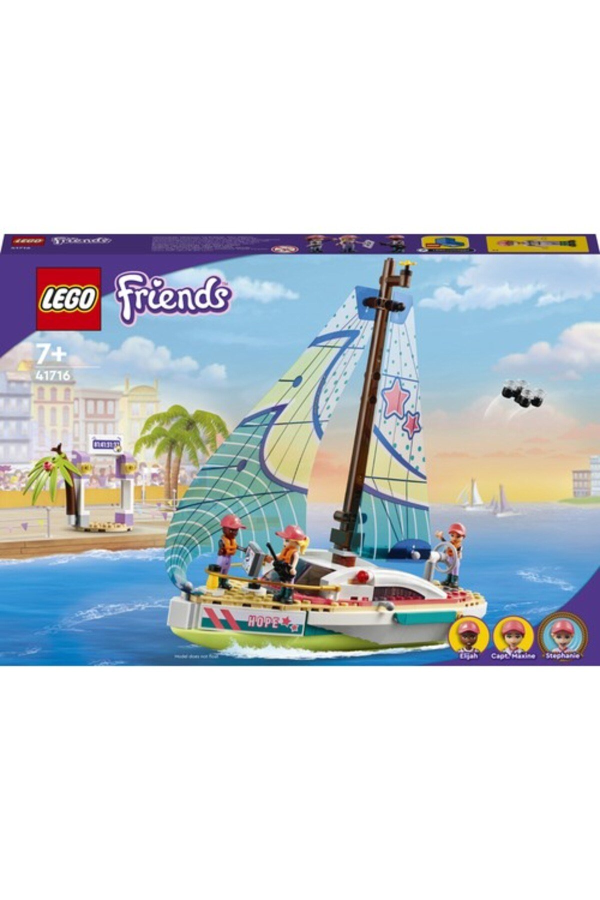 ® Friends Stephanie’nin Yelkenli Macerası 41716-7 Yaş ve Üzeri  Oyuncak Yapım Seti (309 Parça)