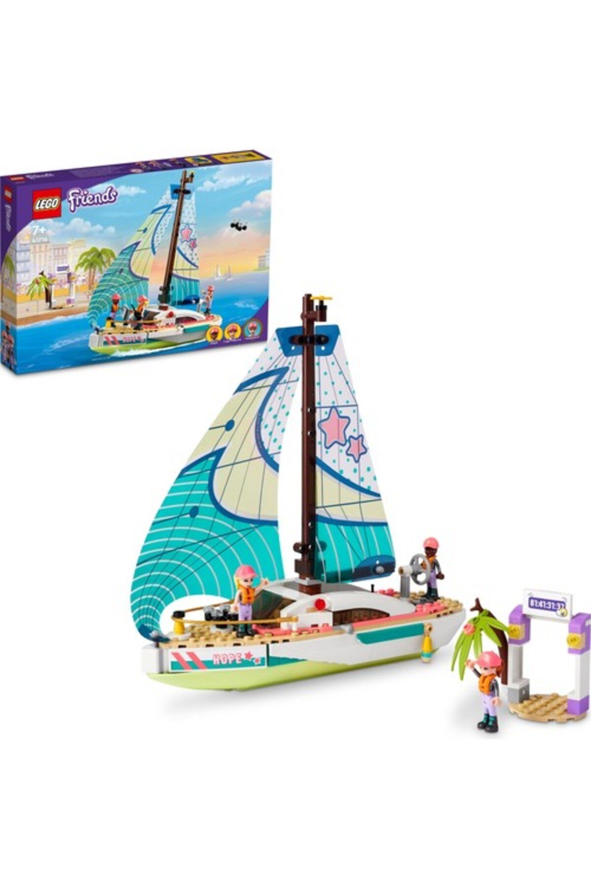 ® Friends Stephanie’nin Yelkenli Macerası 41716-7 Yaş ve Üzeri  Oyuncak Yapım Seti (309 Parça)