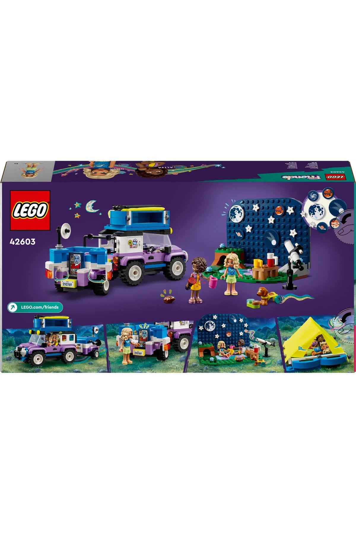 ® Friends Yıldız Gözlemleme Kamp Aracı 42603 - 7+ Çocuklar için Yaratıcı Oyuncak Yapım Seti (364P)