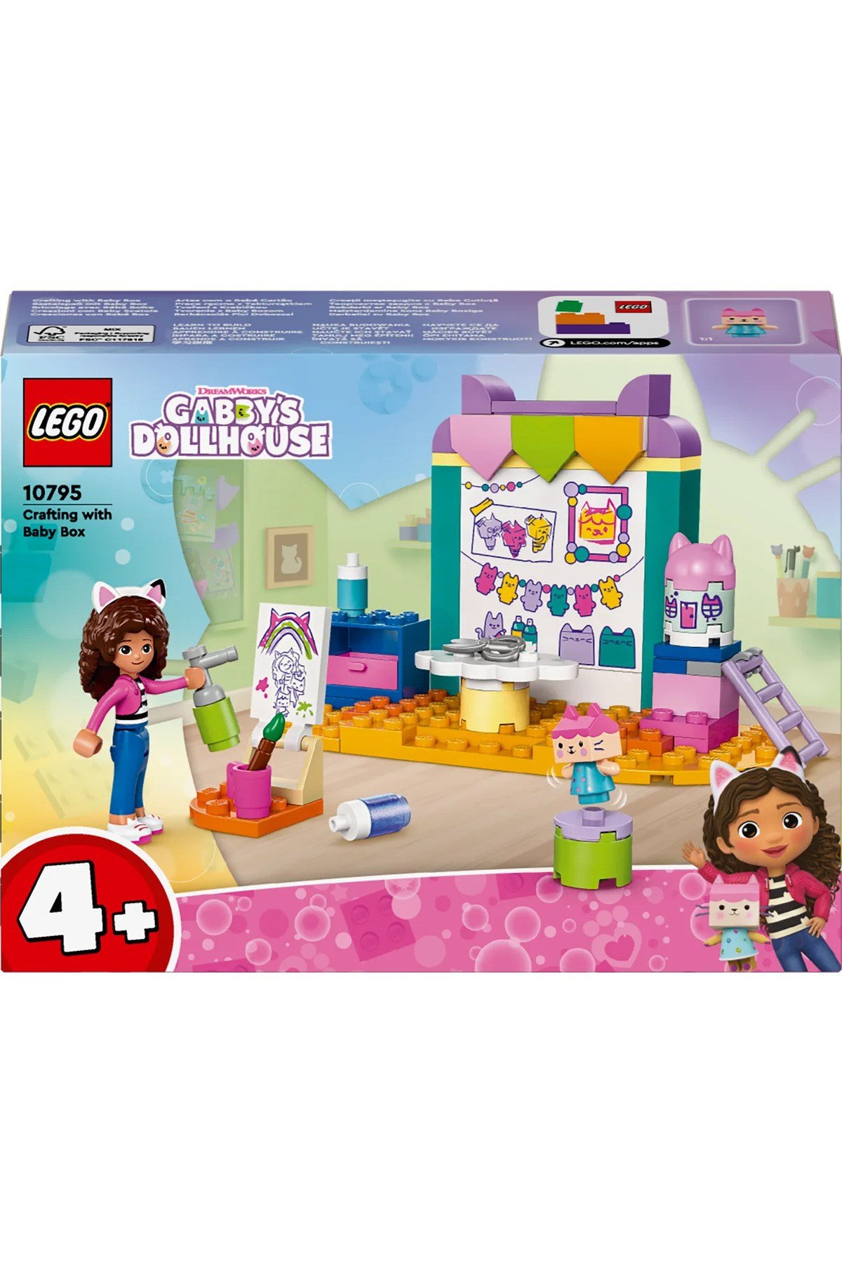 ® Gabby’s Dollhouse Karton Yavru Kedi ile El Sanatları 10795- 4+ Yaratıcı Oyuncak Yapım Seti (60P)