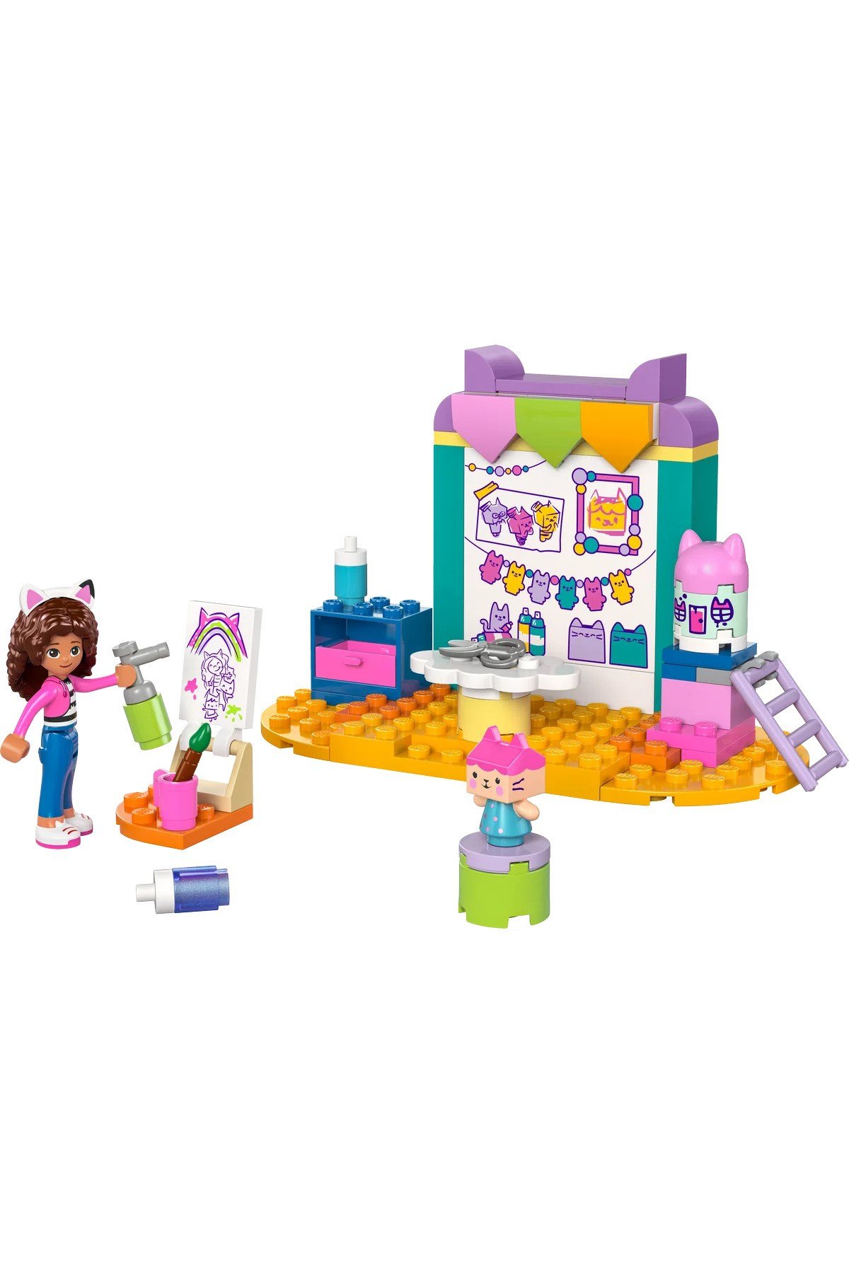® Gabby’s Dollhouse Karton Yavru Kedi ile El Sanatları 10795- 4+ Yaratıcı Oyuncak Yapım Seti (60P)