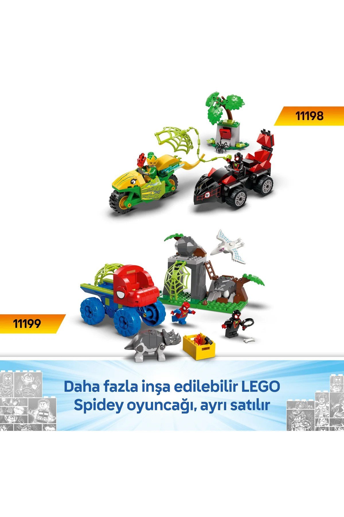 ® Marvel Ağaç Ev Karargahında Spidey ve Gobby'nin Raptor Savaşı 11200 - 4+ Oyuncak Seti (143P)