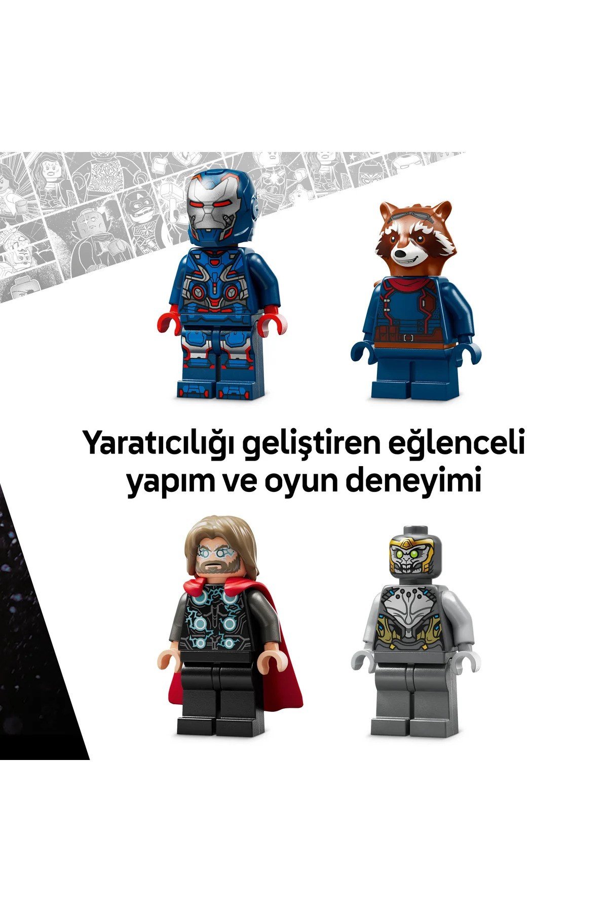 ® ǀ Marvel Avengers: Endgame Thor, Chitauri'ye Karşı 76322 – 8+ Çocuklar için Oyuncak Seti (373p)