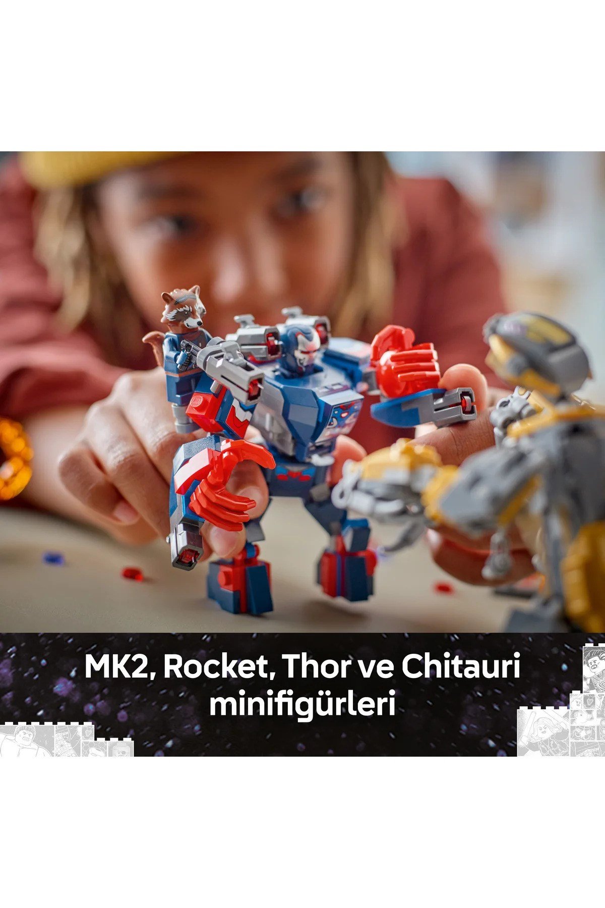 ® ǀ Marvel Avengers: Endgame Thor, Chitauri'ye Karşı 76322 – 8+ Çocuklar için Oyuncak Seti (373p)